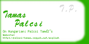 tamas palcsi business card
